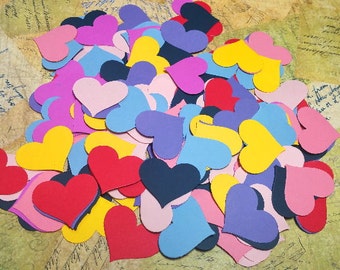 Die Punched  Hearts. Confetti, Cupcake Toppers, Table and Card Decorations.   #OP-17