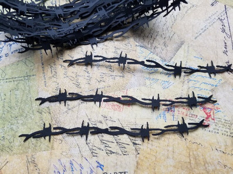 Die Cut Barbed Wire ROB3 Etsy
