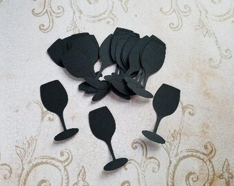 Die Cut Wine Glass Embellishments.  scrapbooking, Confetti.  #CR-55