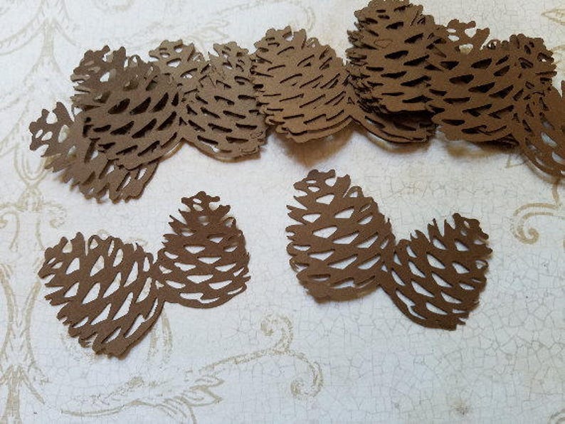 Die Cut Pine Cones. OR16 Etsy
