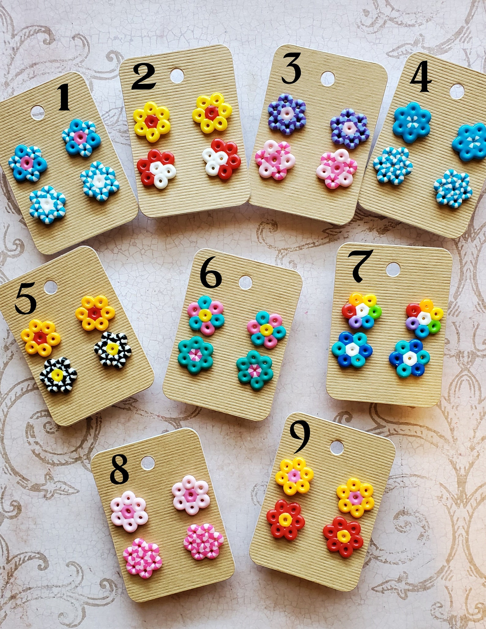 Perler Bead Stud Earrings. OP30 Etsy