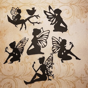 Die Cut Fairies.   Fairy Jars, scrapbooking, card decorating and so much more.   #RL-3