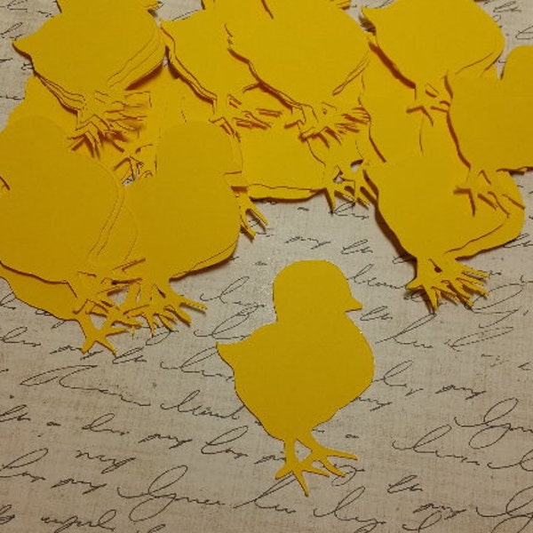 Die Cut Baby Chicks.   Scrapbooking, Cupcake toppers    #MO-34