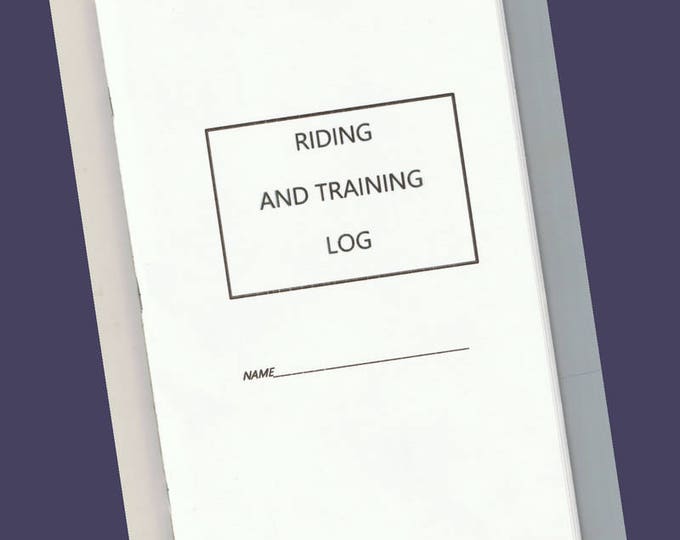 Featured listing image: Riding and Training Log booklet, Equine Journal System, downloadable version, Horse and Pony record book, horse planner