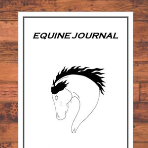 Sistema de diario equino, tamaño de carta, mantenimiento de registros de caballos, planificador de caballos, seguimiento de gastos y salud de los caballos
