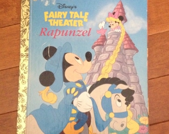 Disney Minnie Mouse Rapunzel Repurposed Little Golden Book Planner/Sketchbook/Journal/Autograph Book/Notebook