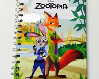 NEW Disney Zootopia Repurposed Little Golden Book Planner/Sketchbook/Journal/ Autograph Book/Notebook