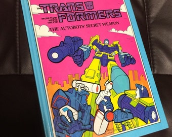 Large Vintage Trasformers Repurposed Book Desktop Planner/Sketchbook/Journal/Notebook/Scrapbook