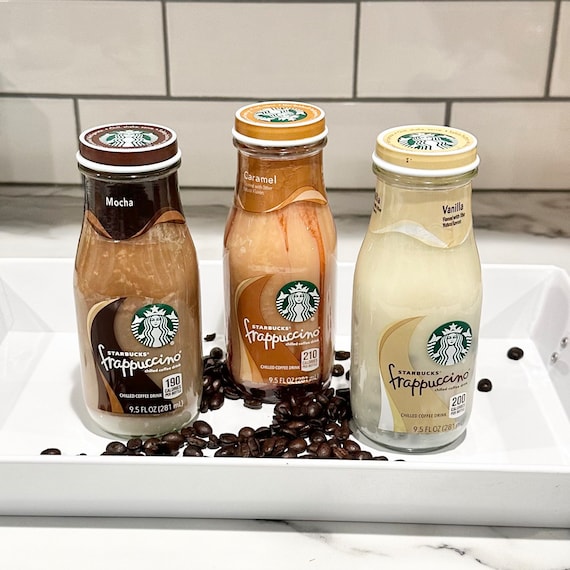 Recycled Starbucks Frappuccino Bottle Soy Candle - Vanilla, Mocha