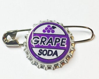 Replica Ellie Badge Grape Soda Pin Bottlecap Up Movie