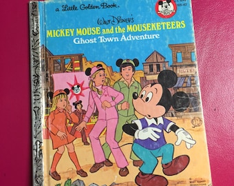 Vintage Mickey Mouse Mouseketeers Little Golden Book Repurposed Planner/Sketchbook/Journal/Notebook/Autograph Book