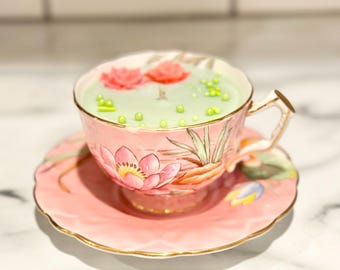 Vintage Aynsley Candle – Raspberry Green Tea