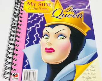 Disney Evil Queen Snow White Flip Book Repurposed Planner/Sketchbook/Journal/Notebook Villain/Princess