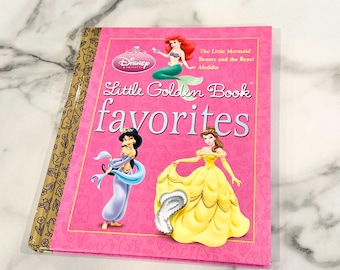 Disney Princess Repurposed Little Golden Book Planner/Journal/Notebook/Sketchbook/Autograph