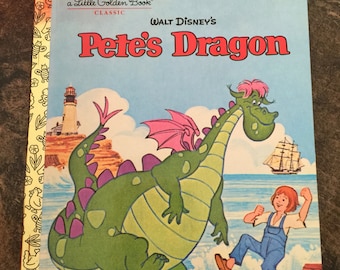 NEW Disney Pete's Dragon Repurposed Little Golden Book Planner/Sketchbook/Journal/Autograph Book/Notebook