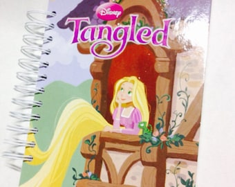 Disney Tangled Rapunzel Repurposed Little Golden Book Planner/Sketchbook/Journal/Notebook/Autograph Book