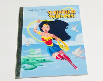 NEW Wonder Woman Avengers Repurposed Little Golden Book Planner/Sketchbook/Journal/Scrapbook/Notebook