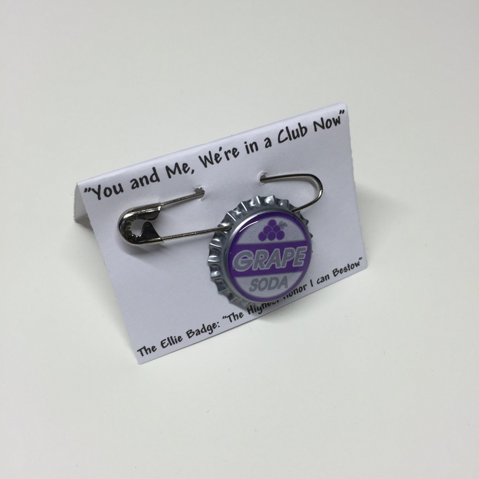 Ellie Badge Inspired Grape Soda Pin Bottlecap Keychain Up | Etsy
