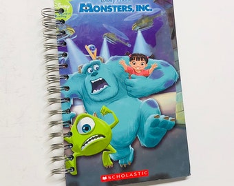 Monsters Inc Repurposed Storybook Planner/Sketchbook/Journal/Autograph Book/Notebook/Address Book