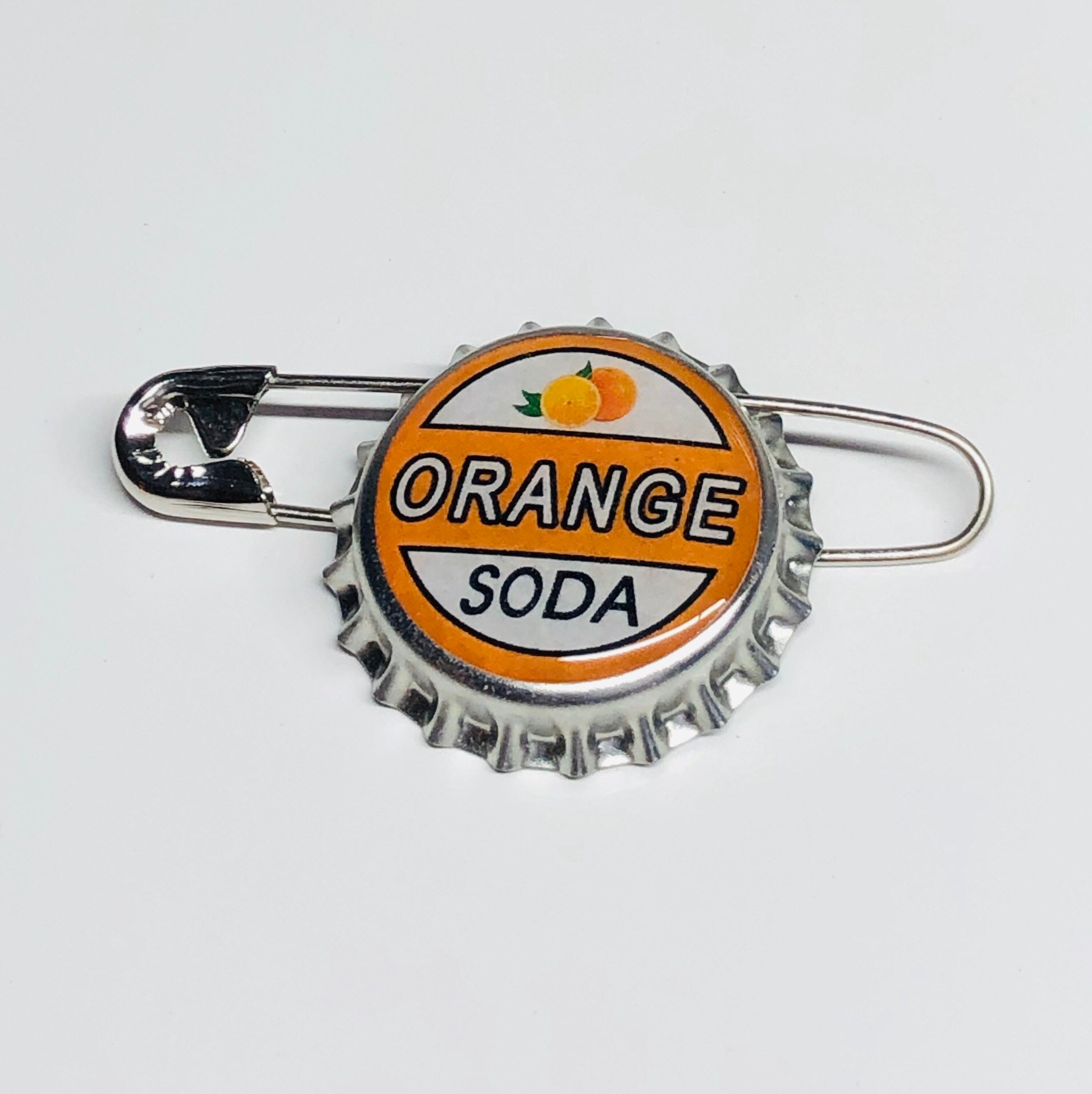 Orange Soda Ellie Badge Inspired Bottlecap Pin Disney Pixar Up