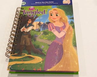 Disney Tangled Rapunzel Repurposed Leap Frog Tag Book Planner/Sketchbook/Journal/Autograph Book