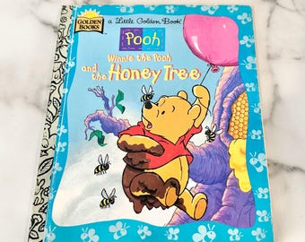 Winnie the Pooh Honey Tree Repurposed Little Golden Book Planner/Sketchbook/Journal/Autograph