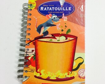 Disney Pixar Ratatouille Repurposed Storybook Planner/Sketchbook/Journal/Autograph Book