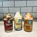 Recycled Starbucks Frappuccino Bottle 12oz Soy Candle Peppermint Mocha/Vanilla Creme/Cookie Crumble/Caramel/Pumpkin Spice 
