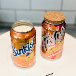 Orange Soda Can Candle You Choose The Scent And Can You Want Etsy