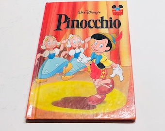 Disney Pinocchio Repurposed Book Planner/Sketchbook/Journal/Autograph Book/Notebook/Address Book