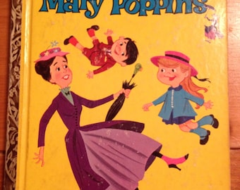 Vintage Disney Mary Poppins Little Golden Book Journal, Notebook, Planner, Sketchbook & Scrapbook