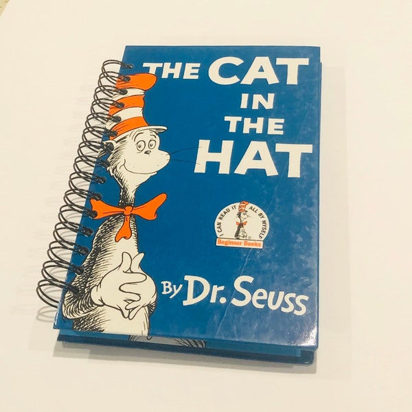 Dr. Seuss Cat in The Hat Repurposed Storybook Planner/Sketchbook/Journal/Notebook/Address Book