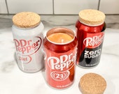 Recycled Dr Pepper Soda Pop Can Soy Coconut Wax Candle