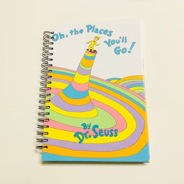 Oh, the Places You’ll Go! Repurposed Storybook – Large Planner, Journal, or Sketchbook