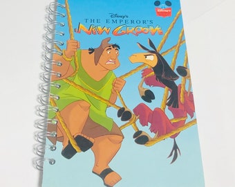 Emperors New Groove Repurposed Storybook Planner/Sketchbook/Journal/Autograph Book/Address Book/ Notebook