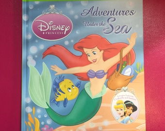 Disney Princess Ariel The Little Mermaid Repurposed Storybook Planner/Sketchbook/Journal/Autograph Book/Address Book