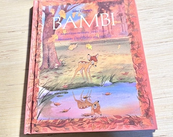 Large Disney Bambi Repurposed Book Jacket Cover Planner/Notebook/Sketchbook/Lesson Planner/Journal/ Scrapbook