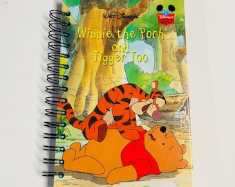 Disney Winnie the Pooh and Tigger Too Repurposed Storybook Planner/Sketchbook/Journal/Address Book/Autograph