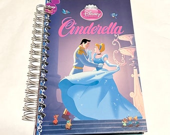 Disney Cinderella Repurposed Storybook Planner/Sketchbook/Journal/Address Book/Autograph Book/Notebook