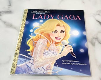 New Lady Gaga Repurposed Little Golden Book Planner/Sketchbook/Journal/ Scrapbook/Notebook
