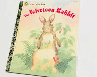 The Velveteen Rabbit Repurposed Little Golden Book Planner/Sketchbook/Journal/Scrapbook