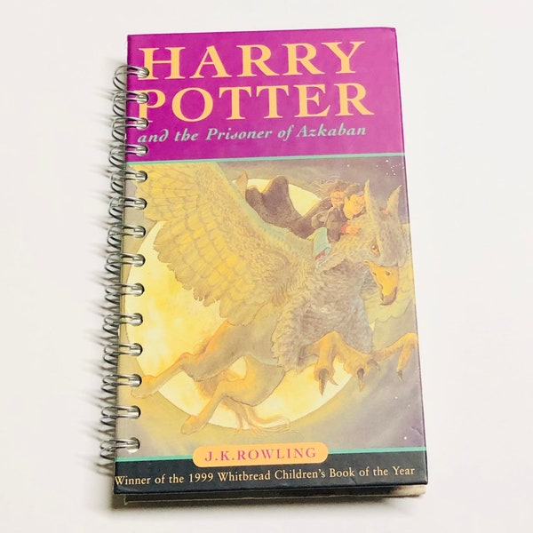 Harry Potter and the Prisoner or Azkaban UK version Repurposed book Cover Planner/Sketchbook/Journal/Notebook