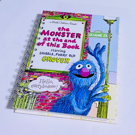 Vintage Sesame Street Grover Little Golden Book Journal/Sketchbook