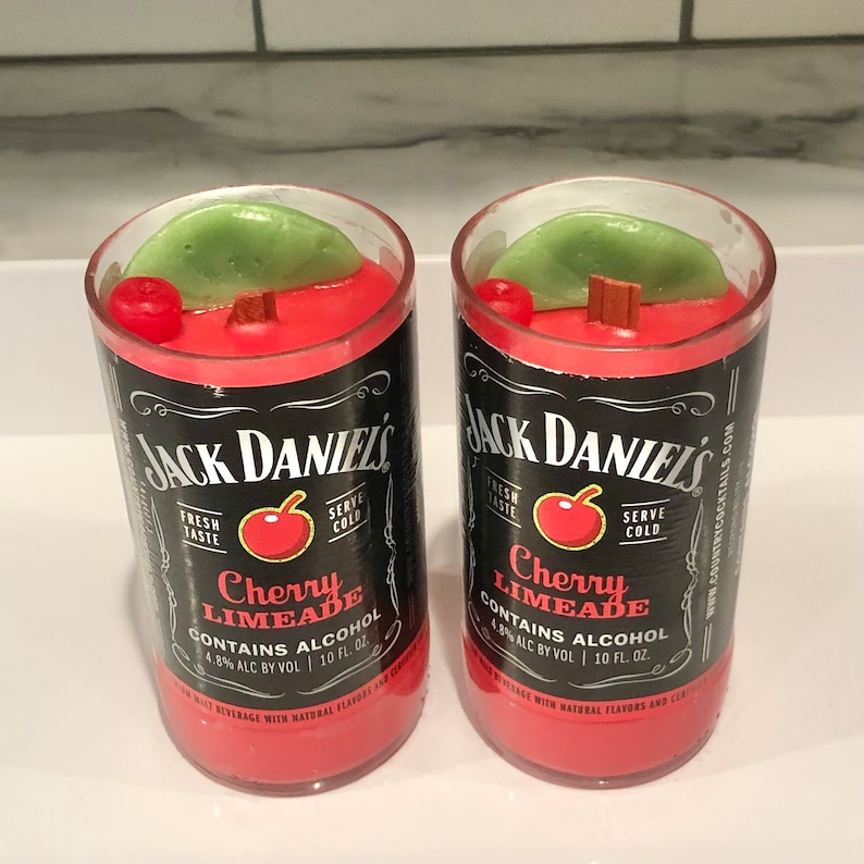 Recycled Jack Daniels Cocktails Beer Bottle 9 Oz Soy/coconut Etsy