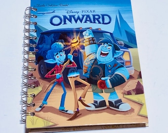 NEW Disney Pixar Onward Repurposed Little Golden Book Planner/Sketchbook/Journal/Autograph Book/Notebook