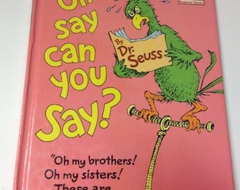 Dr. Seuss Oh Say Can You Say Repurposed Book Journal, Notebook, Planner, Sketchbook & Scrapbook | Teacher Reading Gift