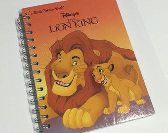 Disney Lion King Repurposed Little Golden Book Planner/Journal/Notebook/Sketchbook