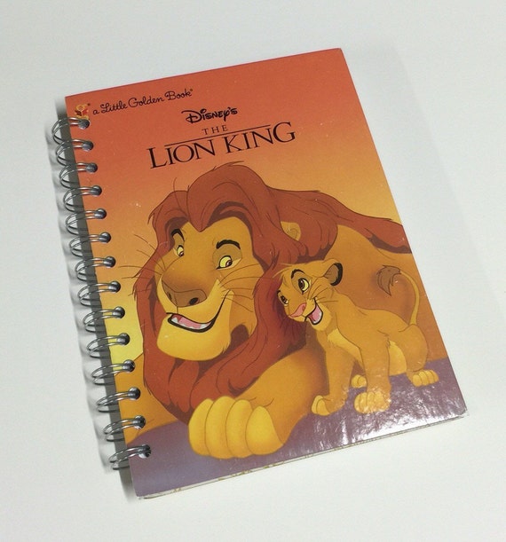 Disney Lion King Repurposed Little Golden Book Planner/Journal/Notebook/Sketchbook