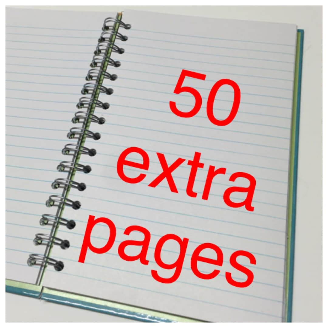 ADD ON ONLY 50 Note Pages to Any Repurposed Book Order - Etsy