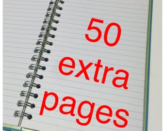 ADD ON ONLY 50 Note Pages to Any Repurposed Book Order